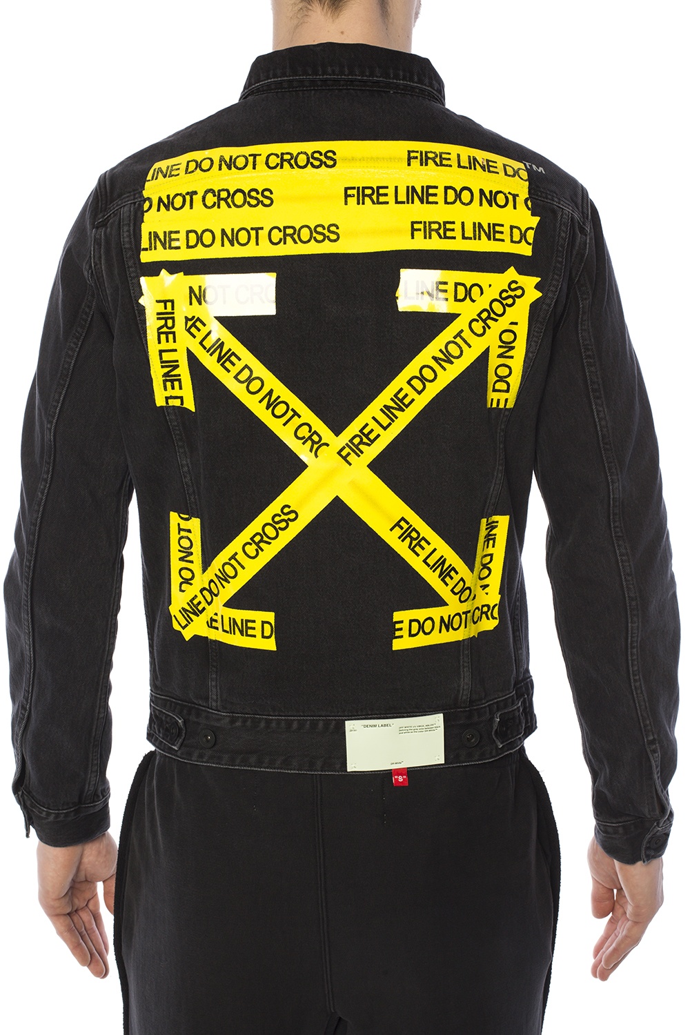 Off white jean 2025 jacket yellow